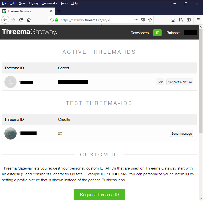 Threema Gateway Website